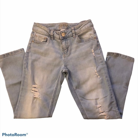 Girls Distressed Jeans - Picture 1 of 5